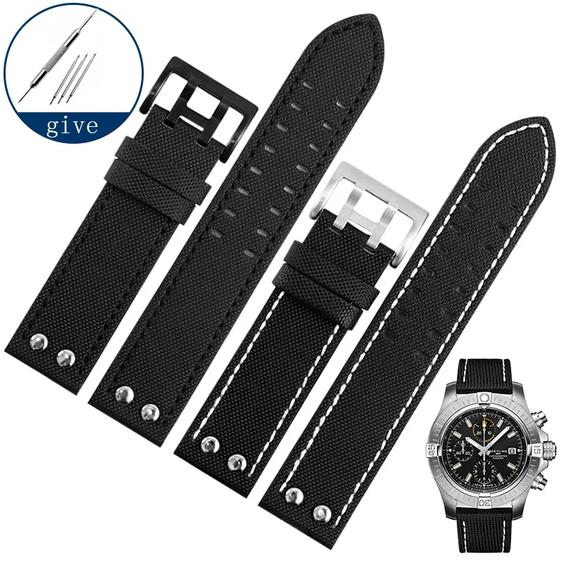 YOPO Nylon Watchband Suitable For Hamilton Citizen Seiko Breitling Black Canvas Strap 22mm
YOPO Nylon Watchband Suitable For Hamilton Citizen Seiko Breitling Black Canvas Strap 22mm