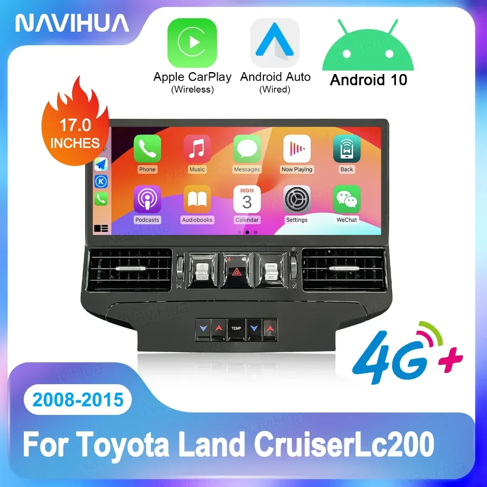 Navihua 17 Inch Android Car Radio GPS Navigation for Toyota Land Cruiser LC200 2008-2015 Audio Carplay Multimedia System Player
Navihua 17 Inch Android Car Radio GPS Navigation for Toyota Land Cruiser LC200 2008-2015 Audio Carplay Multimedia System Player