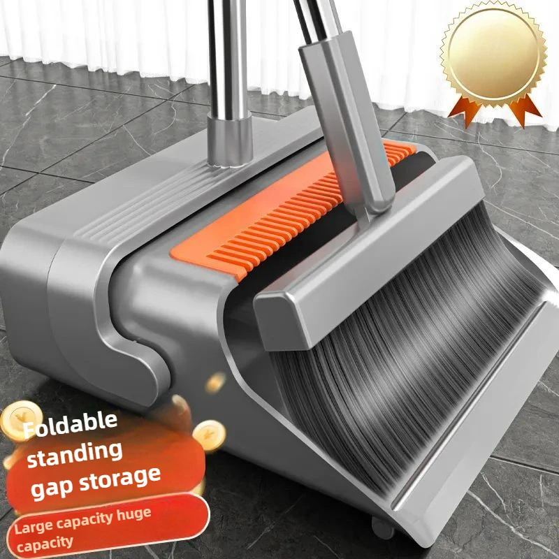 Thickened and enlarged household folding broom, dustpan combination, soft bristled broom
Thickened and enlarged household folding broom, dustpan combination, soft bristled broom