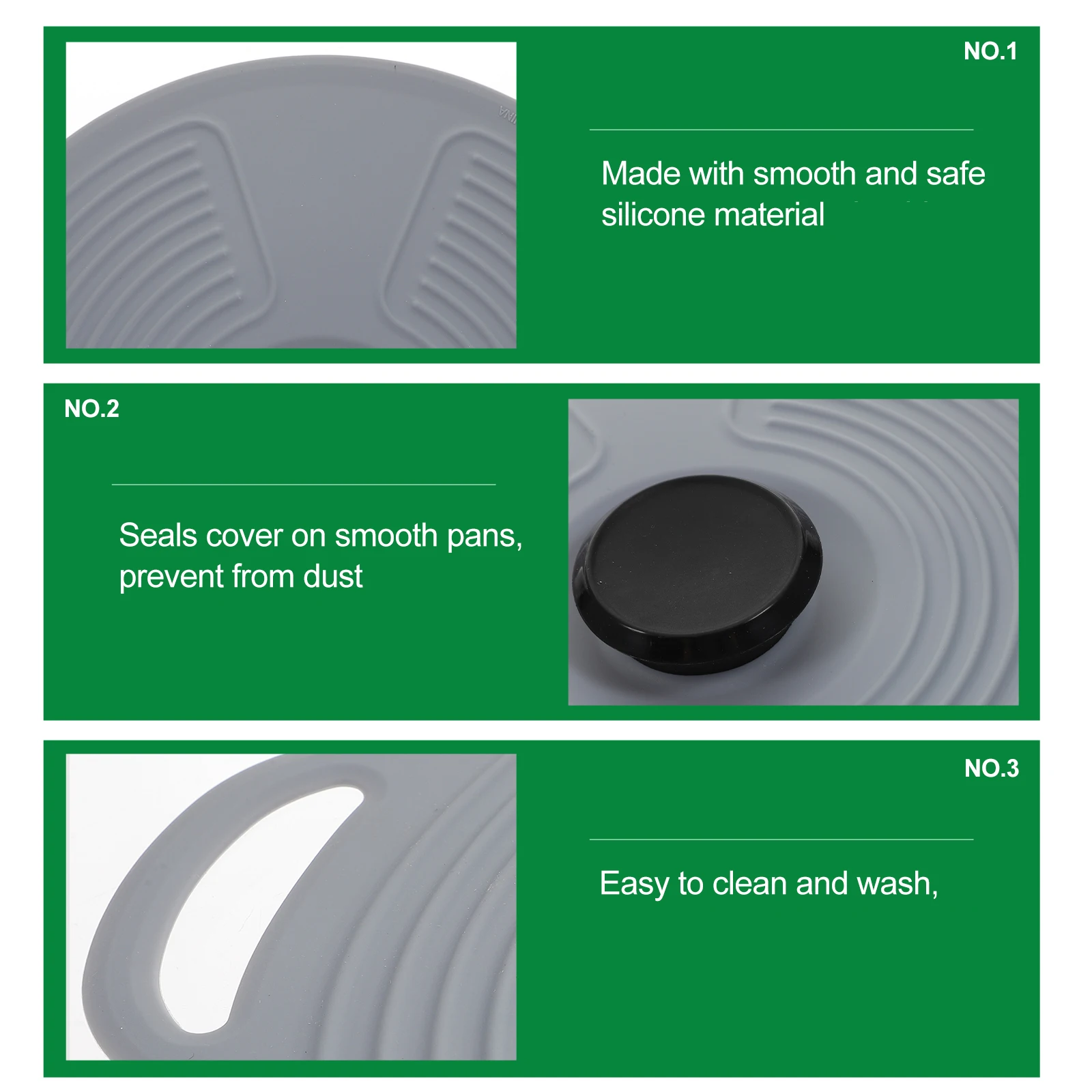1pc Silicone Pot Lid 10.5Inch Reusable Airtight Container Cover Kitchen Utensil Seal Pan Lid Household Fresh Keeping
1pc Silicone Pot Lid 10.5Inch Reusable Airtight Container Cover Kitchen Utensil Seal Pan Lid Household Fresh Keeping
