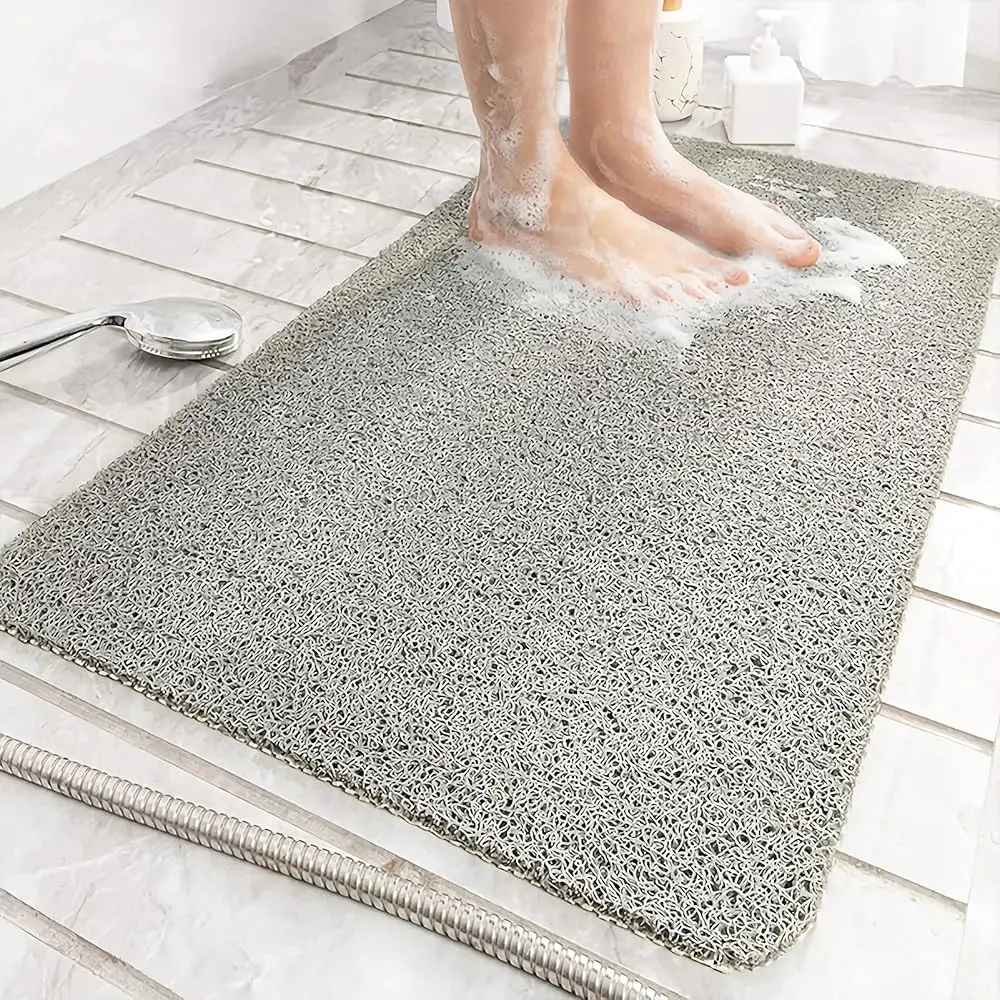 Non-Slip Shower Mat Bathtub Mat with Drain Soft on Feet PVC Loofah Shower for Bathroom Wet Area Quick Drying No Suction Cup C
Non-Slip Shower Mat Bathtub Mat with Drain Soft on Feet PVC Loofah Shower for Bathroom Wet Area Quick Drying No Suction Cup C