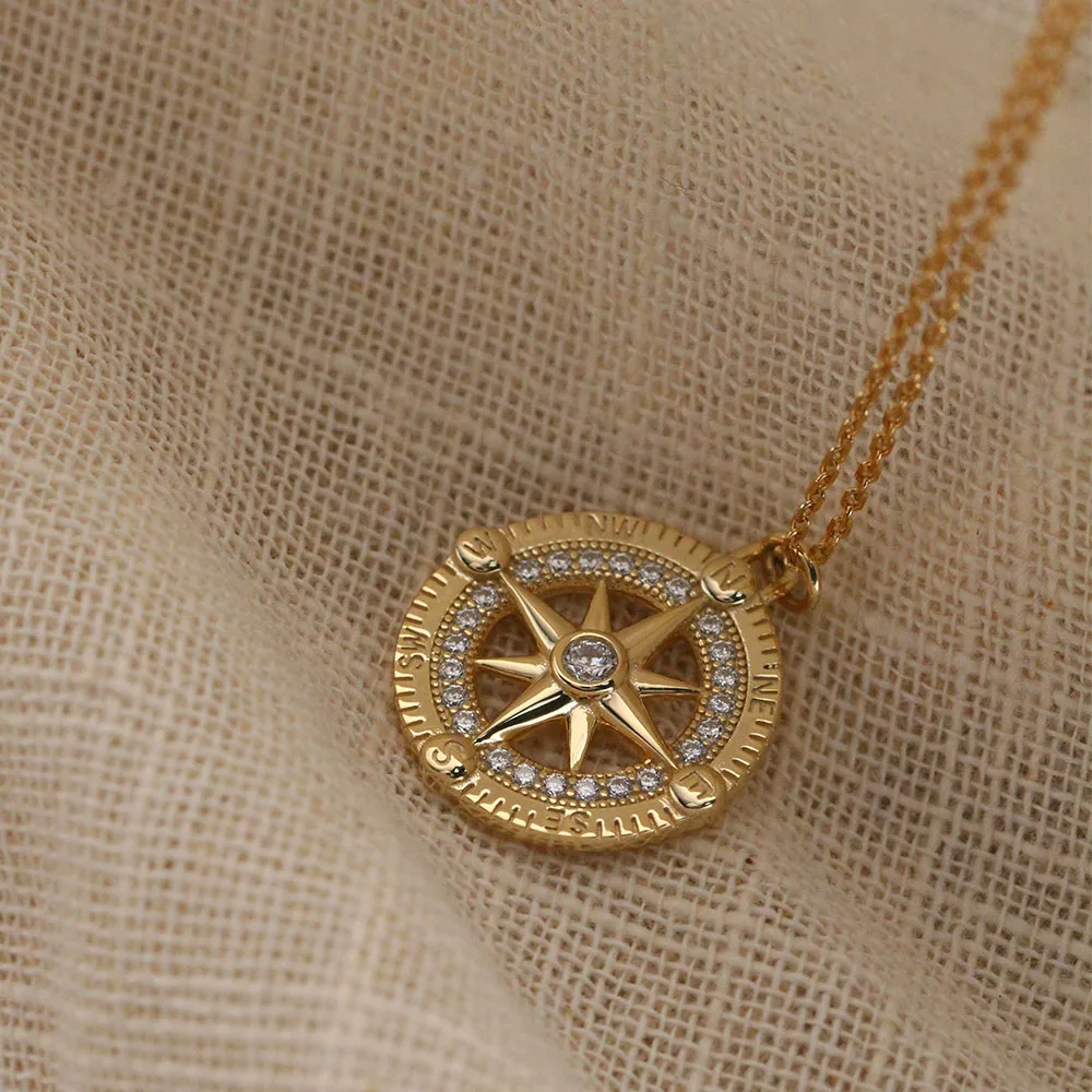 Blue Jewelry 925 Sterling Silver Compass Necklace Girls Souvenir Thanks Giving Gift
Blue Jewelry 925 Sterling Silver Compass Necklace Girls Souvenir Thanks Giving Gift
