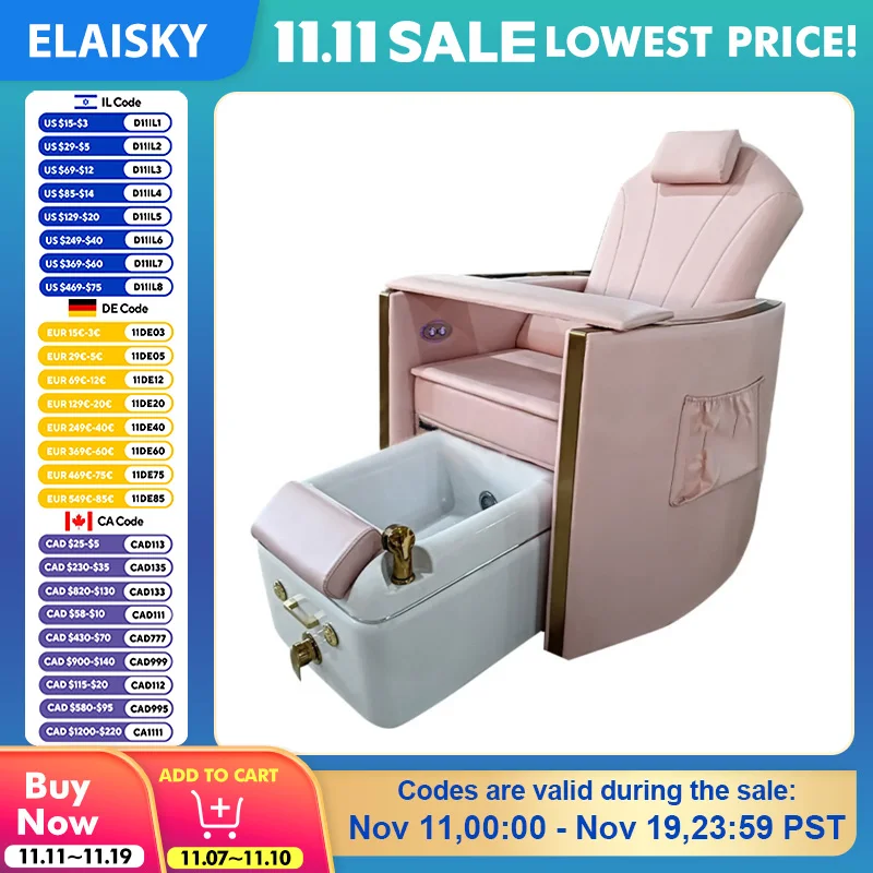 Foot Massage Sofa Adjustable Sitting Foot Care Chair Foot Manicure Chair Multi Functional Sofa with Colorful Atmosphere Lights
Foot Massage Sofa Adjustable Sitting Foot Care Chair Foot Manicure Chair Multi Functional Sofa with Colorful Atmosphere Lights
