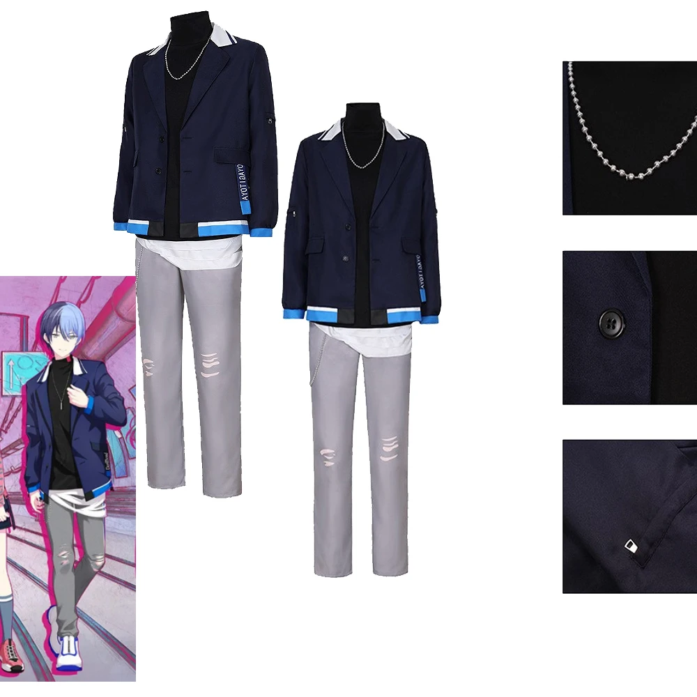 PSJK Anime Shinonome Akito Cosplay Costume 3rd Anniversary Shinonome Akito Wig Uniform Set Halloween Performance Disguise Wear
PSJK Anime Shinonome Akito Cosplay Costume 3rd Anniversary Shinonome Akito Wig Uniform Set Halloween Performance Disguise Wear