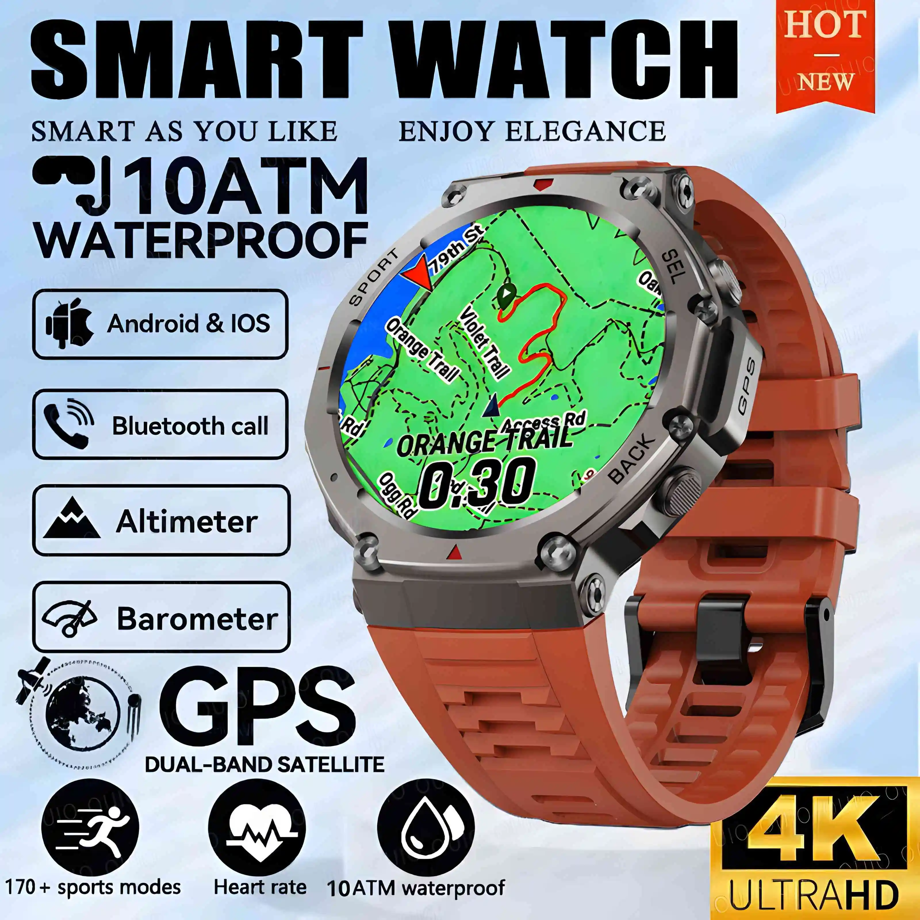 2025 New For HUAIWE GPS 5ATM Smart Watch Men IP69K Waterproof Smart Watches Compass Altimeter Barometric 1.43'' AMOLED Bracelet
2025 New For HUAIWE GPS 5ATM Smart Watch Men IP69K Waterproof Smart Watches Compass Altimeter Barometric 1.43'' AMOLED Bracelet