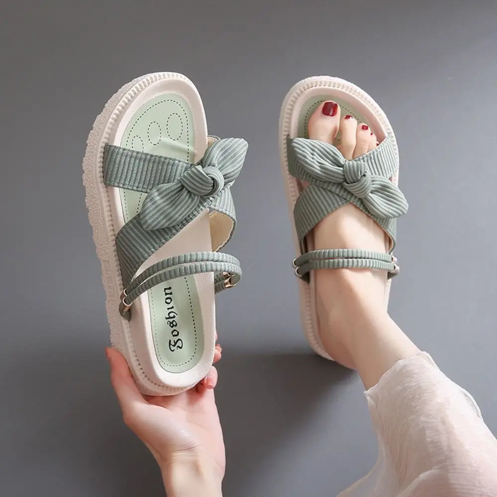 Fashion 2 in 1 Thick Soled Sandals Summer Elegant Bowknot Slippers Open Toe Women Shoes Beach Slippers Girls
Fashion 2 in 1 Thick Soled Sandals Summer Elegant Bowknot Slippers Open Toe Women Shoes Beach Slippers Girls