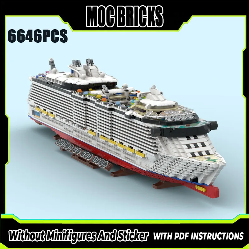 Moc Building Blocks Luxury Cruise Hotel Model Ocean Oasis Technology Modular Building Blocks Gift Christmas Toys DIYSet Assembly
Moc Building Blocks Luxury Cruise Hotel Model Ocean Oasis Technology Modular Building Blocks Gift Christmas Toys DIYSet Assembly