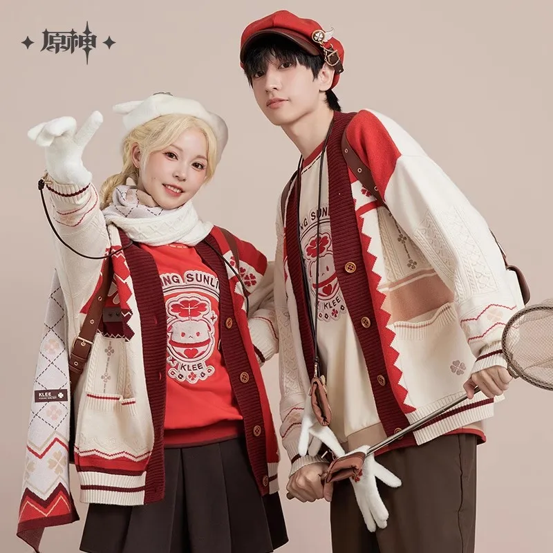 Game Genshin Impact Official Genuine Product Klee Theme Knit Cardigan Accessory Halloween Christmas DIY Gifts Cosplay Costumes
Game Genshin Impact Official Genuine Product Klee Theme Knit Cardigan Accessory Halloween Christmas DIY Gifts Cosplay Costumes