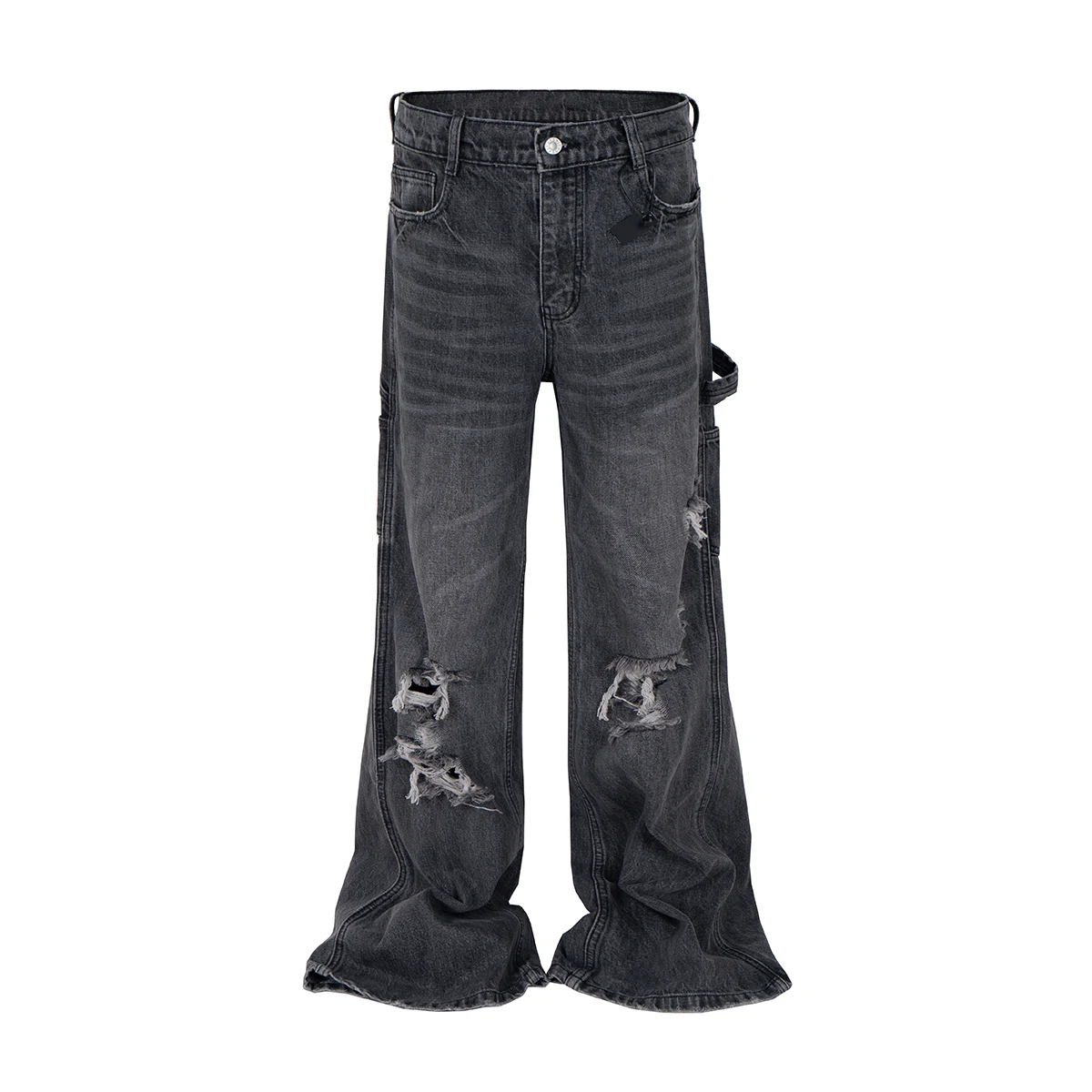 High Street Hole Distressed Washed Black Baggy Jeans for Men Straight Ripped Casual Loose Denim Trousers Oversized Unisex Cargos
High Street Hole Distressed Washed Black Baggy Jeans for Men Straight Ripped Casual Loose Denim Trousers Oversized Unisex Cargos