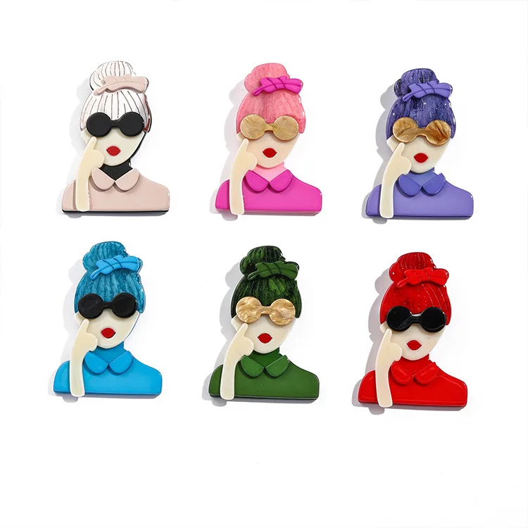 DIY accessories Light luxury small fragrant style vintage acrylic cartoon brooch female, summer new high-end versatile simple pi
DIY accessories Light luxury small fragrant style vintage acrylic cartoon brooch female, summer new high-end versatile simple pi