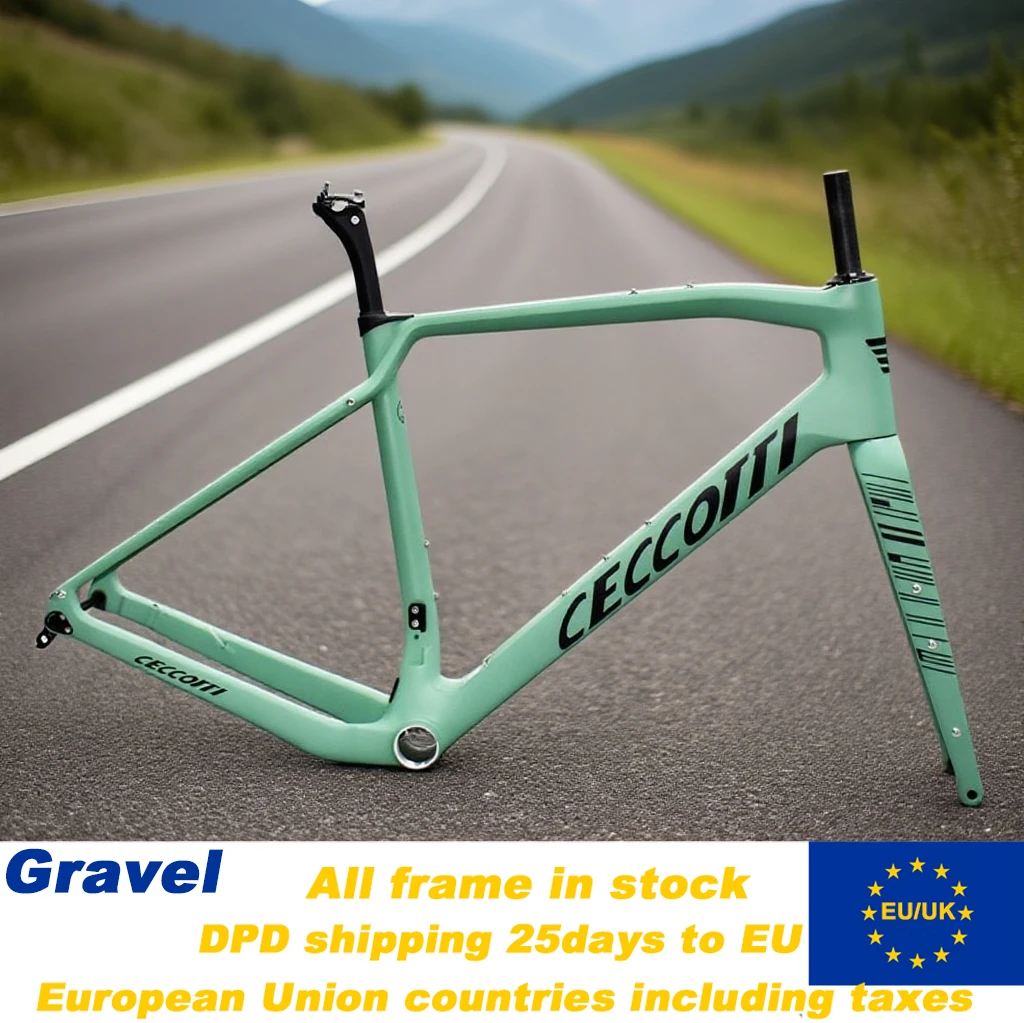 T1000 Full Carbon Gravel Frame in stock Full Inner Cable design Disc Brake Bicycle Frameset Via DPD shipping to EU countries
T1000 Full Carbon Gravel Frame in stock Full Inner Cable design Disc Brake Bicycle Frameset Via DPD shipping to EU countries