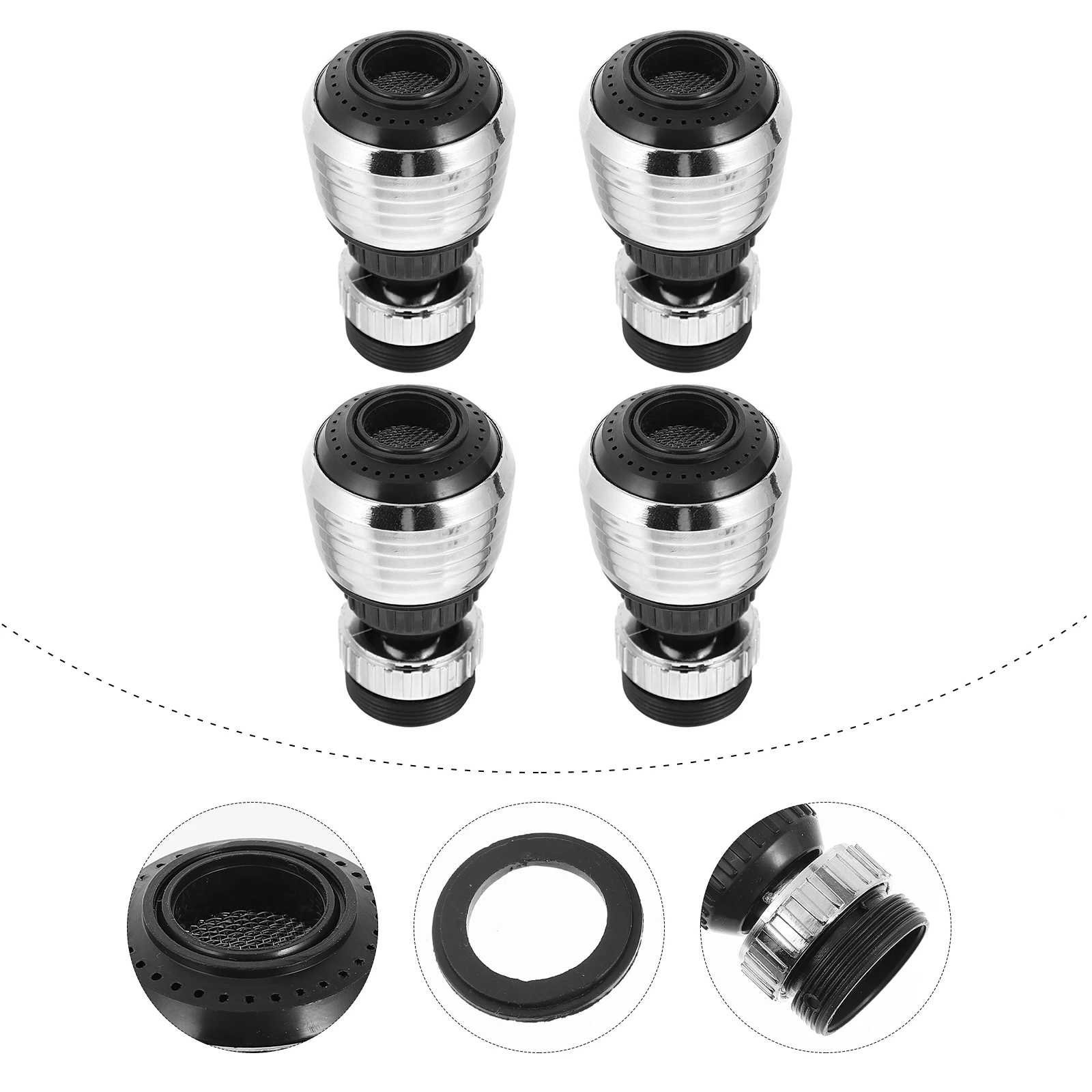 4 Pcs Rotatable Faucet Sprayer Head Kitchen Sink Bathroom Hotel Thick Plastic Aerator Easy Installation Cleaning Convenience
4 Pcs Rotatable Faucet Sprayer Head Kitchen Sink Bathroom Hotel Thick Plastic Aerator Easy Installation Cleaning Convenience