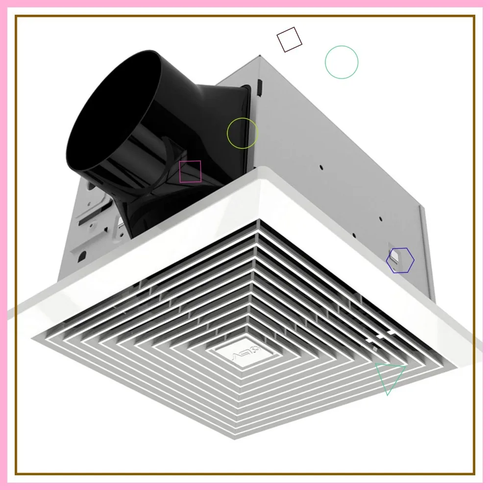 110 CFM Bathroom Exhaust Fan, 1.2 Sones, 4" Duct, for Rooms Up to 110 Sq Ft, Energy-Saving & Ultra-Quiet
110 CFM Bathroom Exhaust Fan, 1.2 Sones, 4" Duct, for Rooms Up to 110 Sq Ft, Energy-Saving & Ultra-Quiet