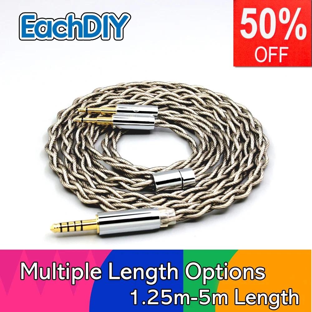 99% Pure Silver + Graphene Silver Plated Shield Earphone Cable For Sennheiser HD477 HD497 HD212 PRO EH250 EH350 LN007949
99% Pure Silver + Graphene Silver Plated Shield Earphone Cable For Sennheiser HD477 HD497 HD212 PRO EH250 EH350 LN007949