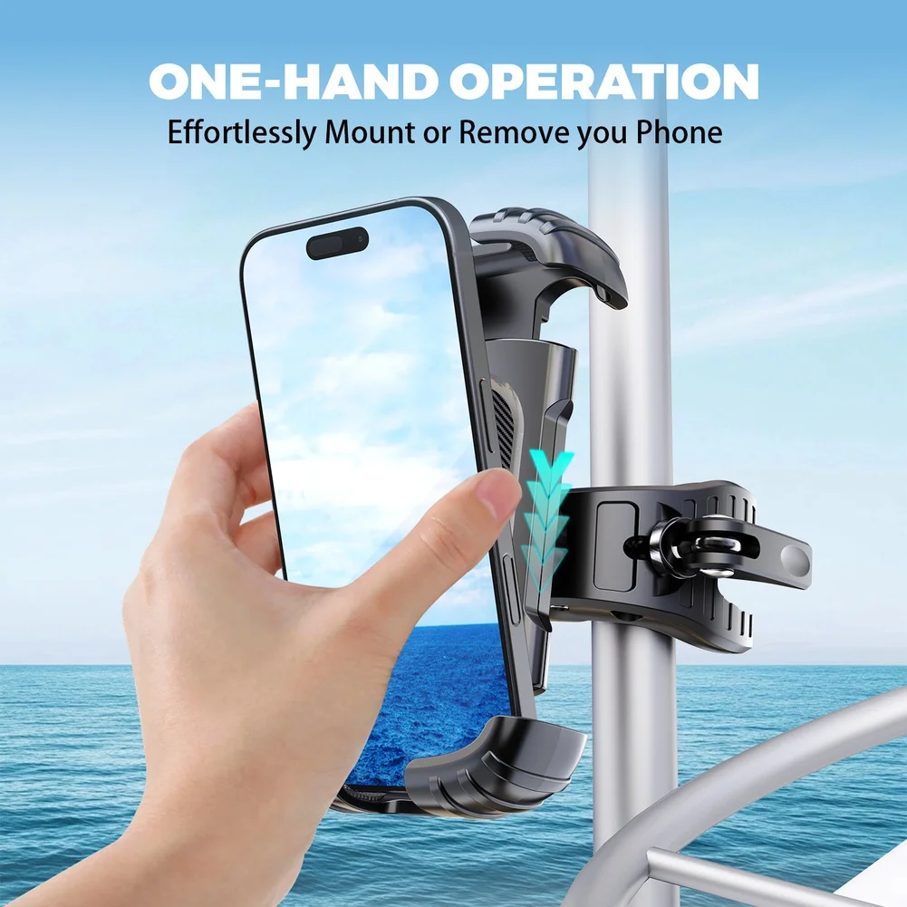 Boat Phone Holder Mount For Kayak Sailboat Yacht Fishing Non-Slip Portable Adjustable Boat Mobile Phone Holder For Smart Phone
Boat Phone Holder Mount For Kayak Sailboat Yacht Fishing Non-Slip Portable Adjustable Boat Mobile Phone Holder For Smart Phone