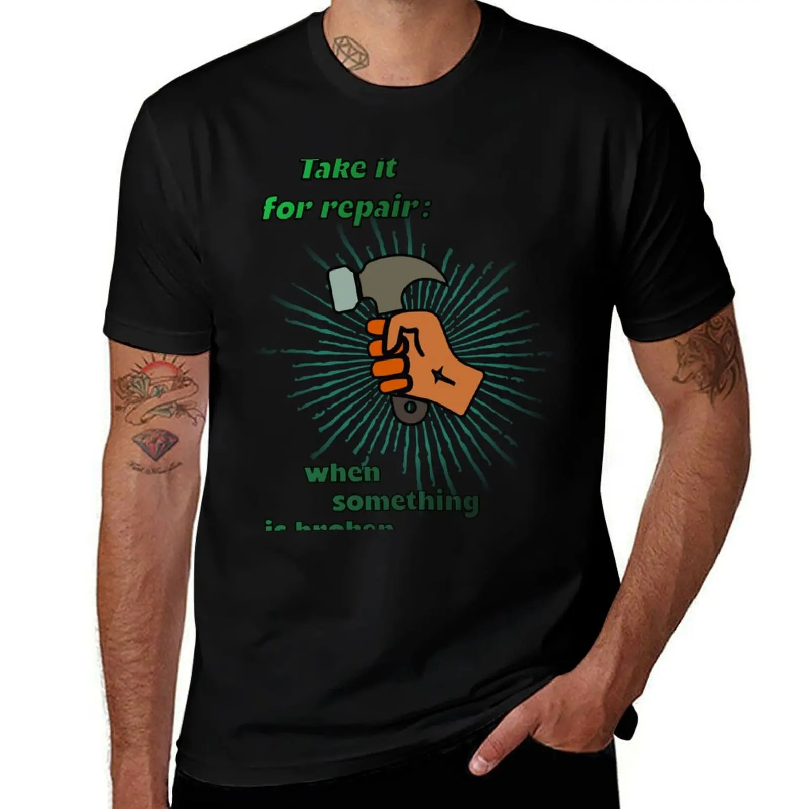 Take hammer for repair: When something is broken. T-Shirt t shirt man plain man t shirt luxury T-shirt
Take hammer for repair: When something is broken. T-Shirt t shirt man plain man t shirt luxury T-shirt