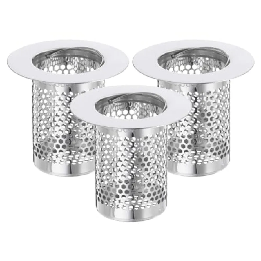 2 Pack Shower Drain Strainer, Stainless Steel Floor Drain Strainer Deep Sink Hair Catcher for Kitchen Bathroom Balcony Floor Dr
2 Pack Shower Drain Strainer, Stainless Steel Floor Drain Strainer Deep Sink Hair Catcher for Kitchen Bathroom Balcony Floor Dr