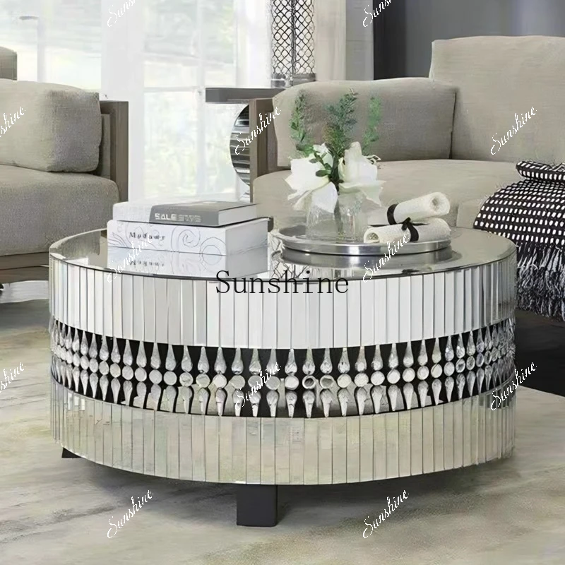European light luxury mirror tea table size apartment living room household glass tea table 3208 FT
European light luxury mirror tea table size apartment living room household glass tea table 3208 FT