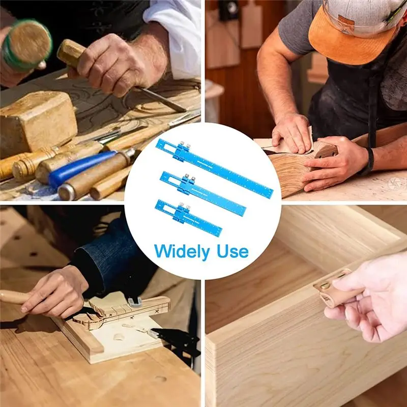 Алюминиевые деревообрабатывающие линейки A008 с направляющей стопором, набор линеек из 3 предметов включает в себя карманные линейки 6 8 и 12 дюймов.
Алюминиевые деревообрабатывающие линейки A008 с направляющей стопором, набор линеек из 3 предметов включает в себя карманные линейки 6 8 и 12 дюймов.