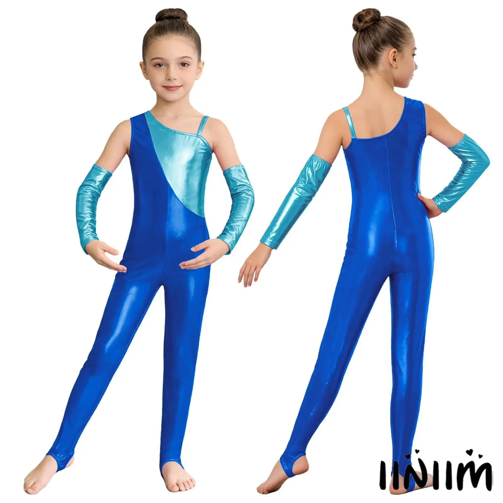 Children Girls Metallic Ballet Dance Clothe Stirrup Bodysuits Catsuits Unitards Gymnastics Leotard Figure Skating Dance Clothes
Children Girls Metallic Ballet Dance Clothe Stirrup Bodysuits Catsuits Unitards Gymnastics Leotard Figure Skating Dance Clothes