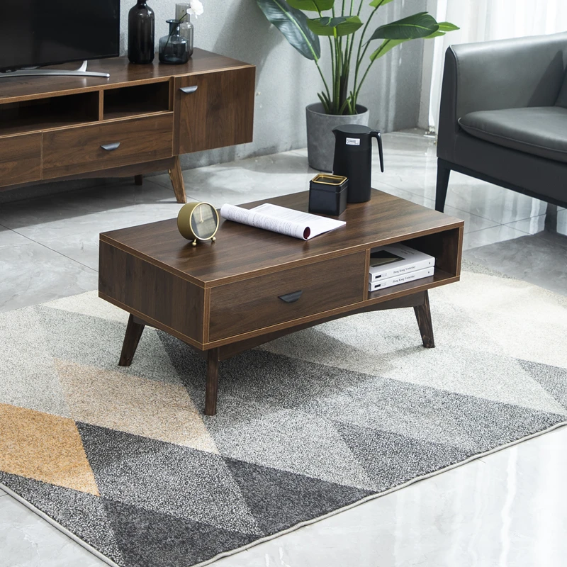 Wood Rectangle Coffee Table Luxury Storage Clear Modern Living Room Standing Side Table Moving Mesa Auxiliar Home Furniture
Wood Rectangle Coffee Table Luxury Storage Clear Modern Living Room Standing Side Table Moving Mesa Auxiliar Home Furniture