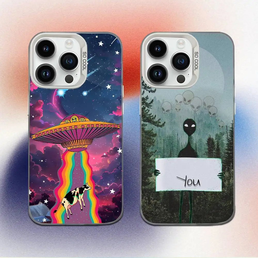 Funny Cartoon A-Alien Laser Phone Case For iPhone 16,15,14,13,12,11,Mini,Pro,E,MAX White Candy Matte Shockproof Cover
Funny Cartoon A-Alien Laser Phone Case For iPhone 16,15,14,13,12,11,Mini,Pro,E,MAX White Candy Matte Shockproof Cover