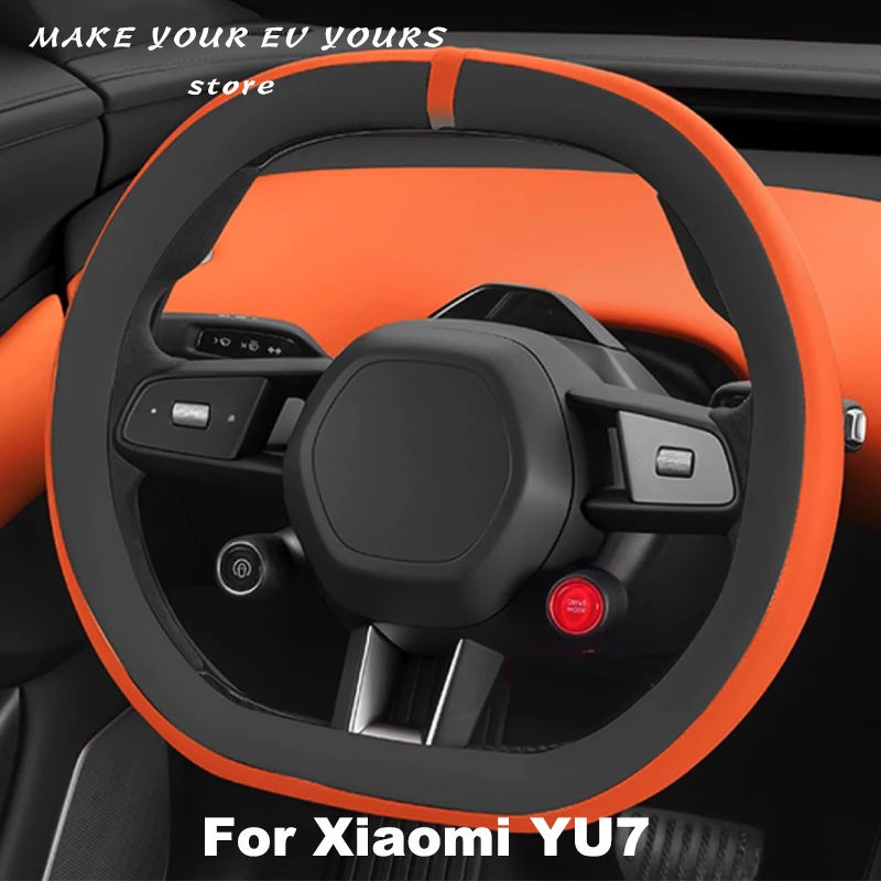 Для Xiaomi YU7 2025 2026, автомобильный чехол на руль, кожаный защитный чехол из наппа, противоскользящие дышащие аксессуары
Для Xiaomi YU7 2025 2026, автомобильный чехол на руль, кожаный защитный чехол из наппа, противоскользящие дышащие аксессуары