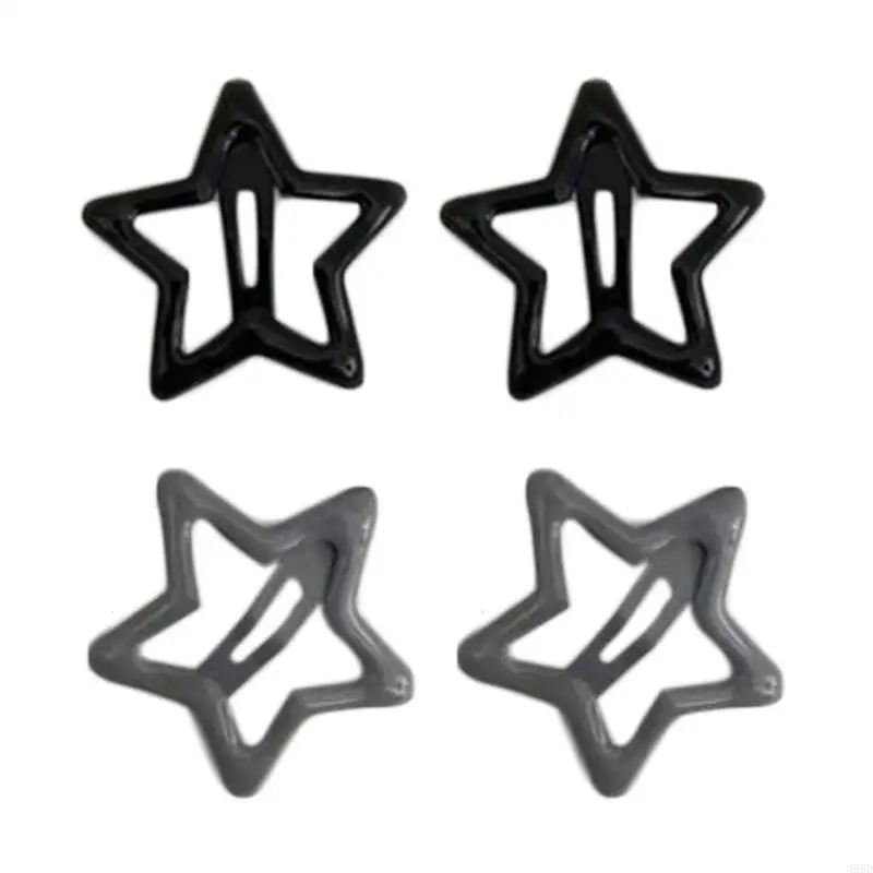 652F 2pc/pair Y2k Hair Clip for Hot Girls Black/ Gray Star Hair Barrettes Metal Hair Barrettes for Teens Girls Ponytail 
652F 2pc/pair Y2k Hair Clip for Hot Girls Black/ Gray Star Hair Barrettes Metal Hair Barrettes for Teens Girls Ponytail