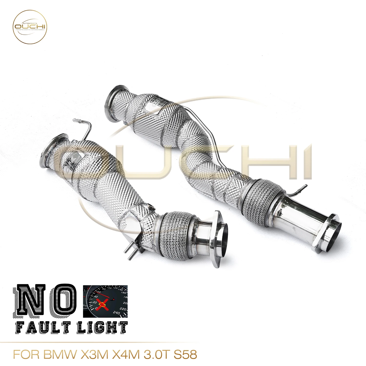 OUCHI Trouble-free Light High Performance Exhaust Downpipe For BMW X3M X4M 3.0T S58 Stainless Steel With Heat Shield
OUCHI Trouble-free Light High Performance Exhaust Downpipe For BMW X3M X4M 3.0T S58 Stainless Steel With Heat Shield