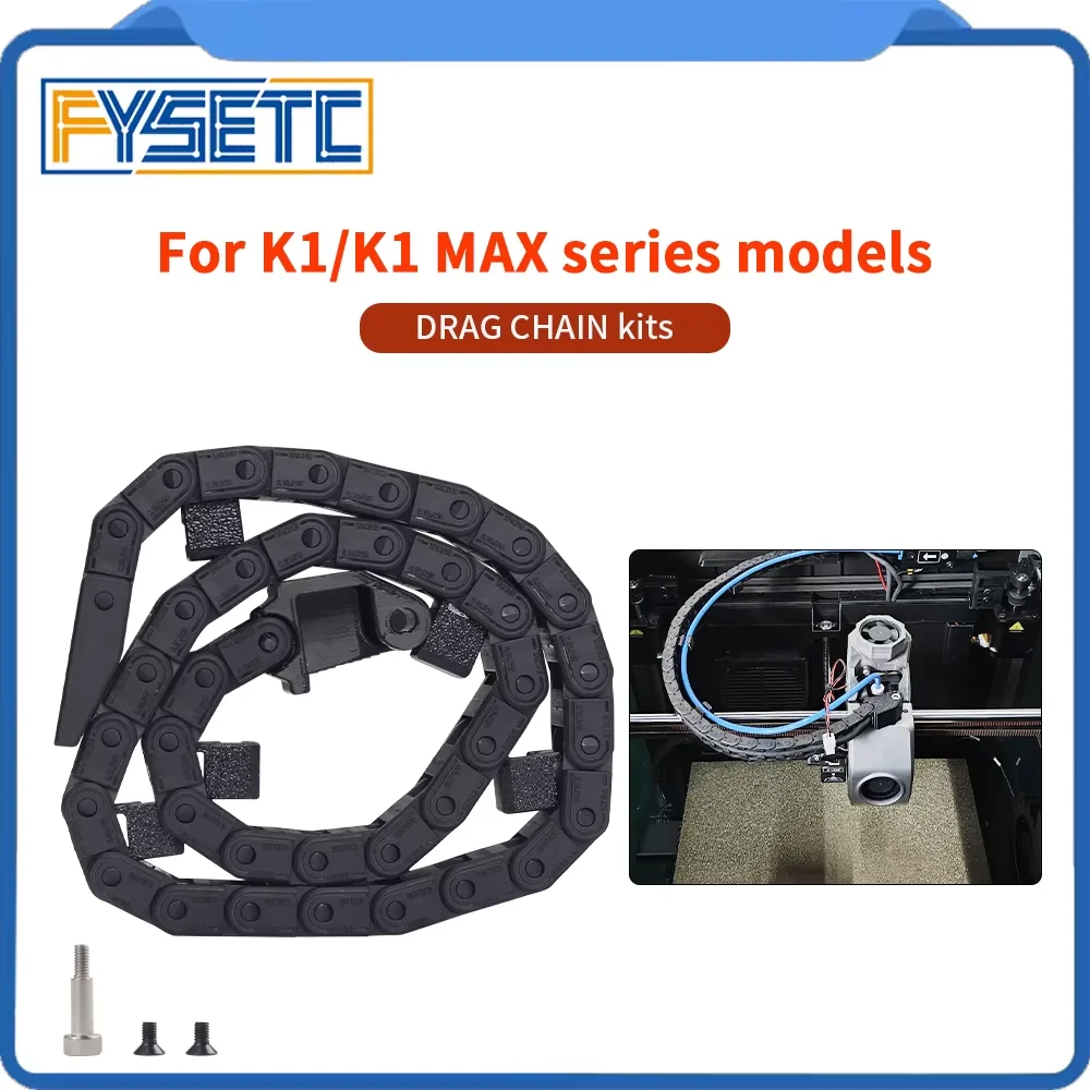 Для Creality K1 K1max цепной мост с открытым перетаскиванием, тип 6x10 мм, кабельный держатель с печатными частями для 3D-принтера K1 K1max
Для Creality K1 K1max цепной мост с открытым перетаскиванием, тип 6x10 мм, кабельный держатель с печатными частями для 3D-принтера K1 K1max