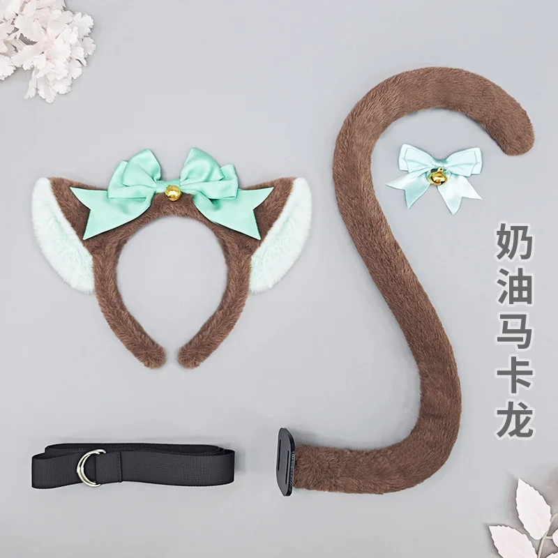 KC cat ear headband, plush bow bell hair accessory, handmade cute catgirl L headwear
KC cat ear headband, plush bow bell hair accessory, handmade cute catgirl L headwear