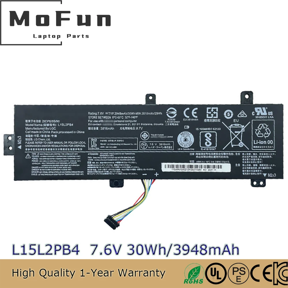 Original L15L2PB4 L15C2PB5 Genuine Notebook Battery for Lenovo IdeaPad 510-15ISK 310-15ISK 310-15
Original L15L2PB4 L15C2PB5 Genuine Notebook Battery for Lenovo IdeaPad 510-15ISK 310-15ISK 310-15