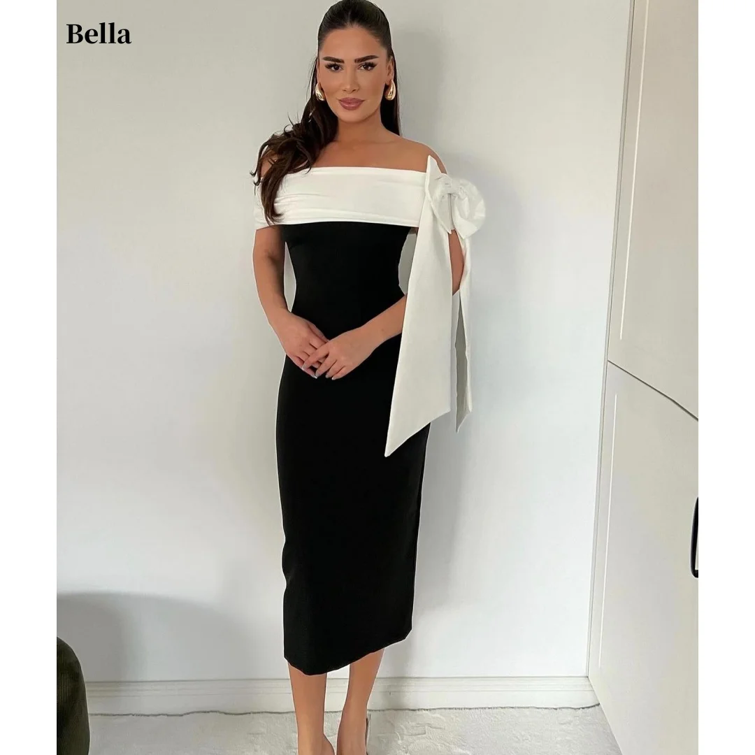 Bella Customized Black Off Shoulder Bow Robes De Soirée Elegant Formal Party Dresses Mermaid Ankle Lengt Evening Prom Dress 2026
Bella Customized Black Off Shoulder Bow Robes De Soirée Elegant Formal Party Dresses Mermaid Ankle Lengt Evening Prom Dress 2026