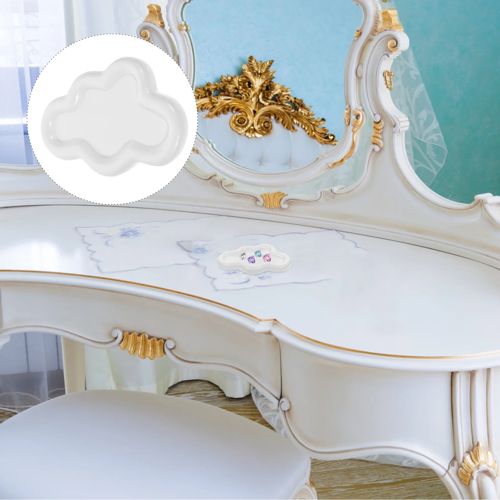 Cloud Shaped Resin Jewelry Tray Decorative Storage Display Dish Jewelry Organizer Vanity Perfume Makeup Display Tray
Cloud Shaped Resin Jewelry Tray Decorative Storage Display Dish Jewelry Organizer Vanity Perfume Makeup Display Tray