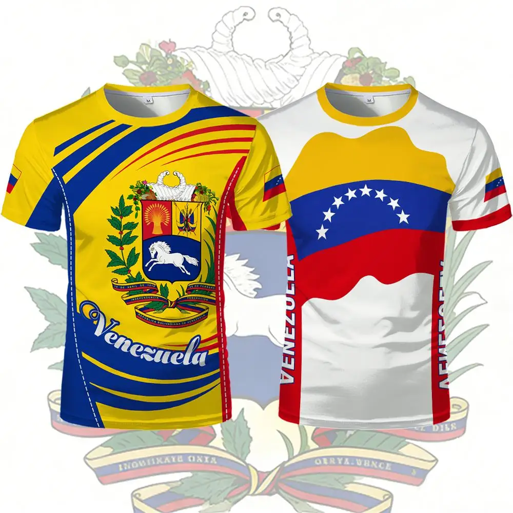 Venezuela Flag Printed Jersey T-shirt Men's Summer Breathable Sports Short-sleeved Tops Men Women Casual Crew Neck Pattern Tee
Venezuela Flag Printed Jersey T-shirt Men's Summer Breathable Sports Short-sleeved Tops Men Women Casual Crew Neck Pattern Tee