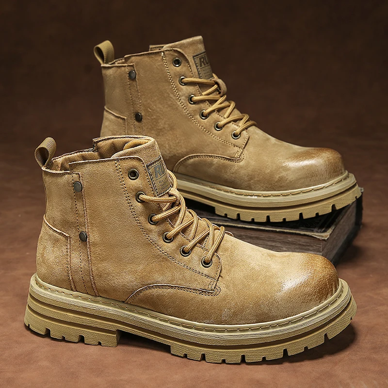 New Motorcycle and Ankle Boots Waterproof Boots Men Leather Shoes Men Casual Boot Bota Masculina Men's High-top Fashion Shoes
New Motorcycle and Ankle Boots Waterproof Boots Men Leather Shoes Men Casual Boot Bota Masculina Men's High-top Fashion Shoes