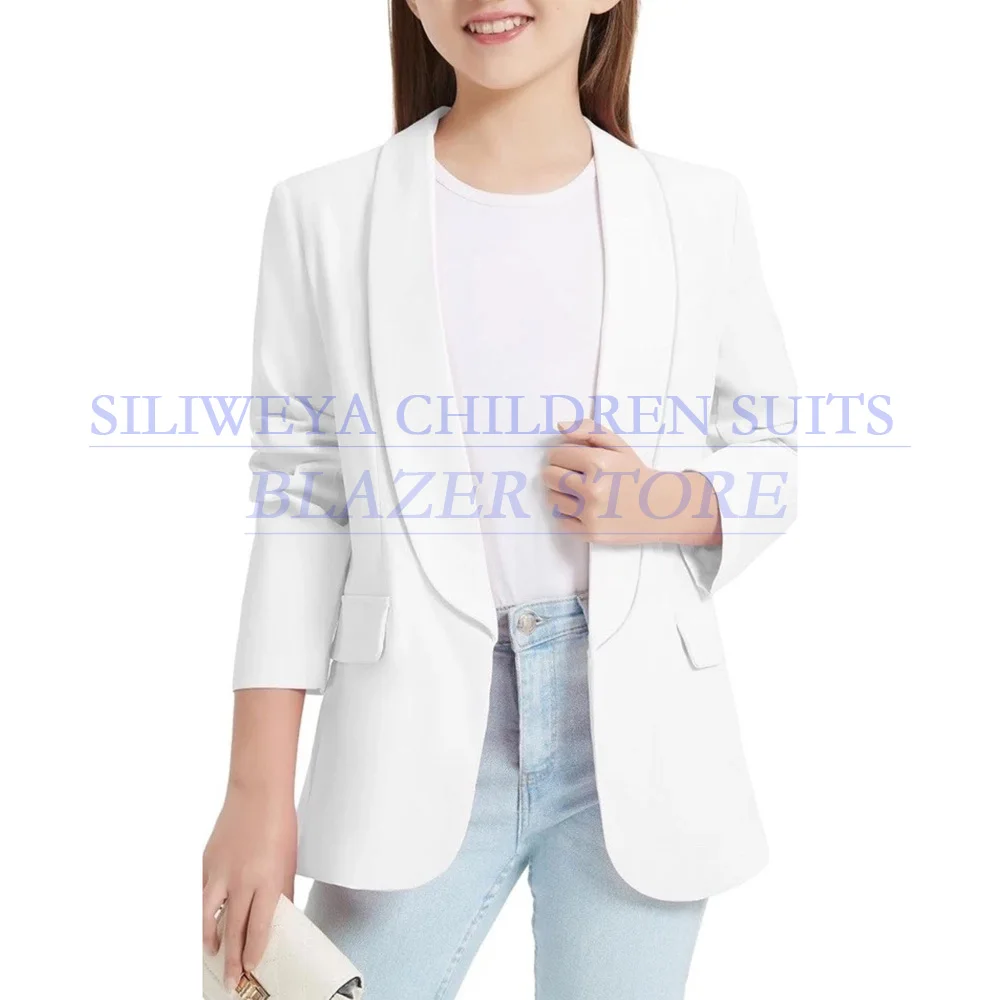 White Girls Clothing Elegant Shawl Lapel 1 Piece Jacket Fashion School Children Clothing Coat Customzied Coat Blazer Suits
White Girls Clothing Elegant Shawl Lapel 1 Piece Jacket Fashion School Children Clothing Coat Customzied Coat Blazer Suits