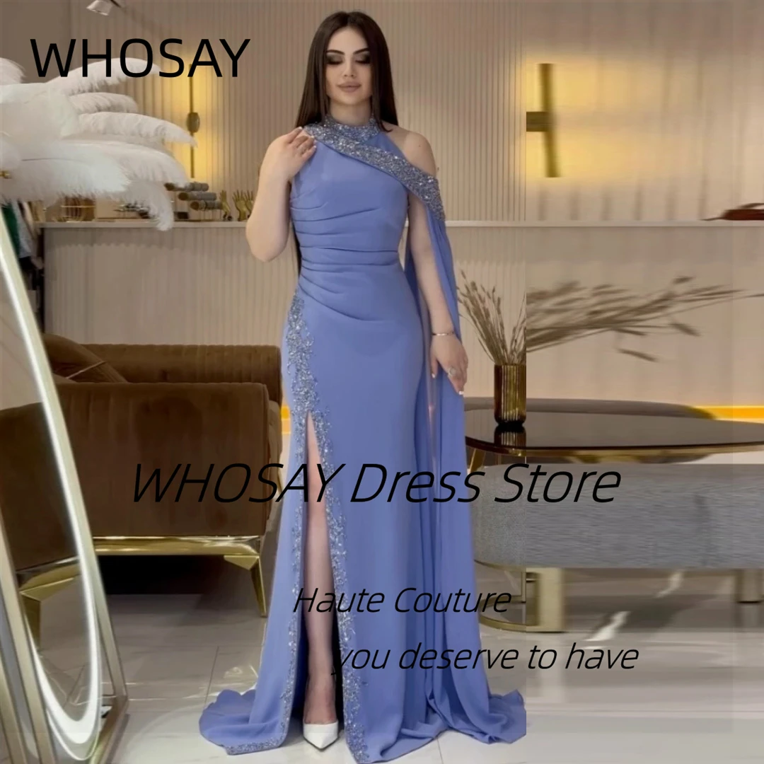 WHOSAY Elegant Woman Wear Prom Dress Ruched Side Slit Evening Party Gowns with Flutter Sleeves Wedding Guests Dress
WHOSAY Elegant Woman Wear Prom Dress Ruched Side Slit Evening Party Gowns with Flutter Sleeves Wedding Guests Dress