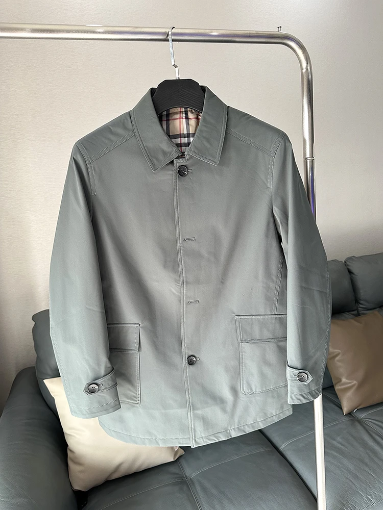 Casual Men's Collared Jaet Commute Sle Spring Autumn Busin Casual Versatile Single Button Mid-Length Trendy Outerwear
Casual Men's Collared Jaet Commute Sle Spring Autumn Busin Casual Versatile Single Button Mid-Length Trendy Outerwear