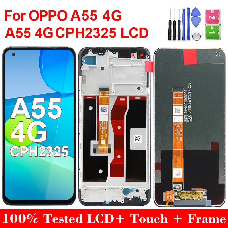 6.51" A55 4G LCD For OPPO A55 4G CPH2325 Display Touch Screen Digitizer Assembly Replacement For Oppo A55 4G Panel With Frame
6.51" A55 4G LCD For OPPO A55 4G CPH2325 Display Touch Screen Digitizer Assembly Replacement For Oppo A55 4G Panel With Frame