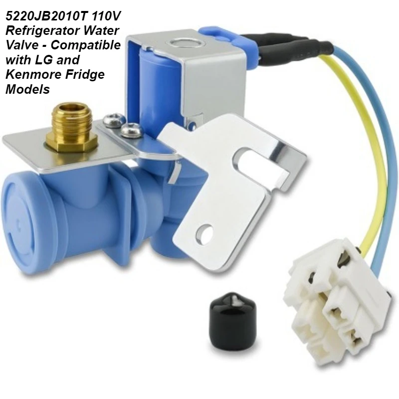 5220JB2010T 110V Refrigerator Water Valve - Compatible with LG and Kenmore Fridge Models
5220JB2010T 110V Refrigerator Water Valve - Compatible with LG and Kenmore Fridge Models
