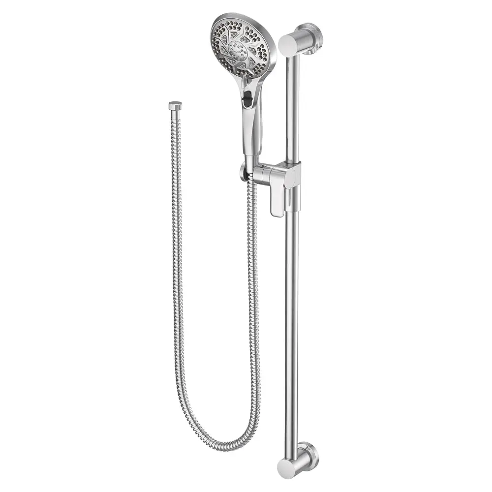 Allexpresk3671EP 5-Function Massaging Handshower with Toggle Pause, Includes 30-Inch Slide Bar and 69-Inch Hose, Chrome
Allexpresk3671EP 5-Function Massaging Handshower with Toggle Pause, Includes 30-Inch Slide Bar and 69-Inch Hose, Chrome