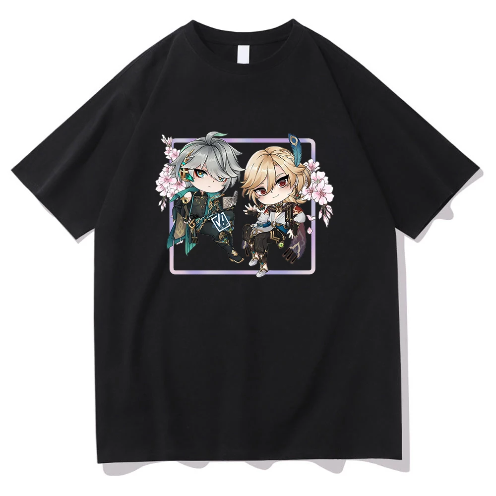 Genshin Impact T Shirt Women Harajuku Cartoon Alhaitham Kaveh Graphic Kawaii T-shirt Unisex Anime Aesthetic y2k Clothes Tops
Genshin Impact T Shirt Women Harajuku Cartoon Alhaitham Kaveh Graphic Kawaii T-shirt Unisex Anime Aesthetic y2k Clothes Tops
