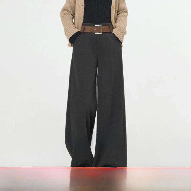 Женские брюки с высокой талией, широкими штанинами и драпировкой, премиум-класса, для офиса, прямого кроя, в корейском стиле
Женские брюки с высокой талией, широкими штанинами и драпировкой, премиум-класса, для офиса, прямого кроя, в корейском стиле