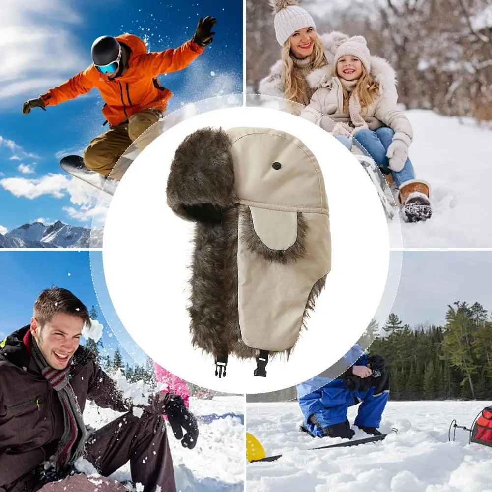 Unisex Fur Earflap Winter Cap Russian Ushanka Winter Hats Ski Hat Winter Warm Hat Pilot Thermal Cap
Unisex Fur Earflap Winter Cap Russian Ushanka Winter Hats Ski Hat Winter Warm Hat Pilot Thermal Cap