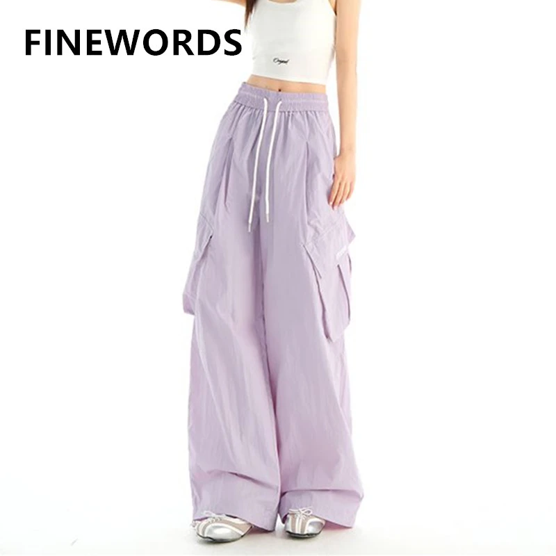 FINEWORDS Vintage Casual Korean Wide Leg Pants Easymatch Streetwear Elastic Waist Baggy Pants Full Length Korean Pants
FINEWORDS Vintage Casual Korean Wide Leg Pants Easymatch Streetwear Elastic Waist Baggy Pants Full Length Korean Pants