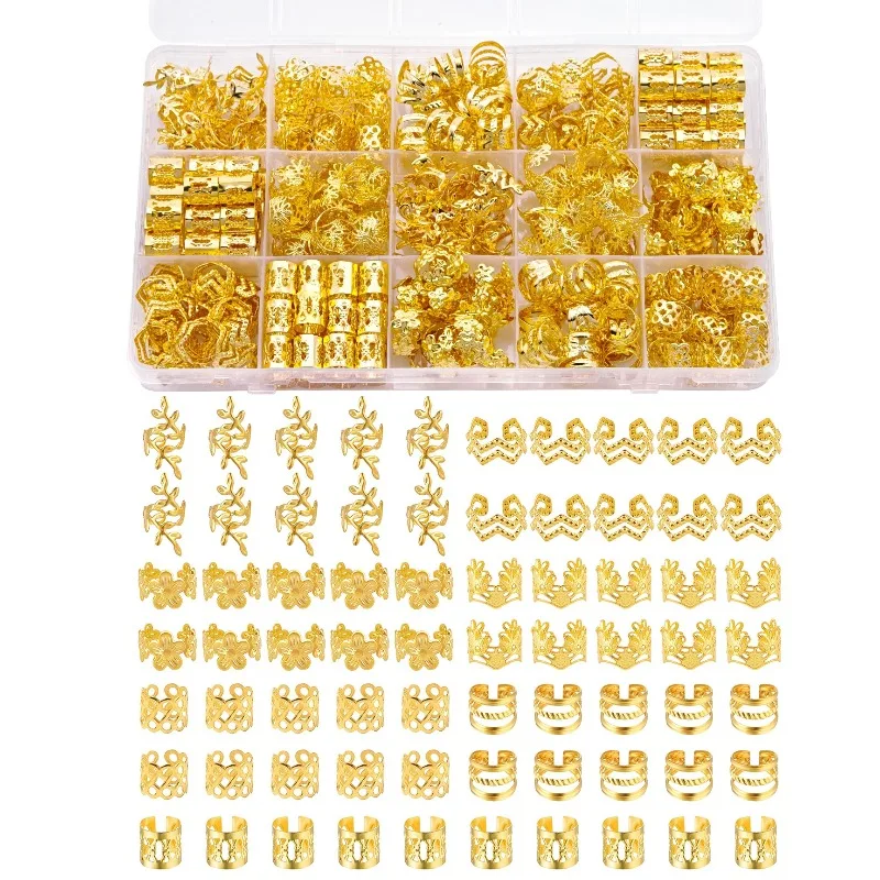 210Pcs DIY Dreadlock Hair Extension Rings Set Crown Wheat Plum Blossom Non Slip Premium Metal Easy Install for Braids Women
210Pcs DIY Dreadlock Hair Extension Rings Set Crown Wheat Plum Blossom Non Slip Premium Metal Easy Install for Braids Women