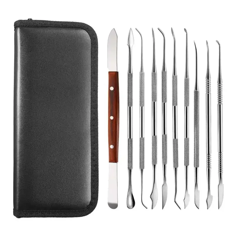 Dental Dental Double Ends Wax Carving Tools Set with Kit Carver Stainless Steel Mixing Spatula Knife Dental Lab Equipment
Dental Dental Double Ends Wax Carving Tools Set with Kit Carver Stainless Steel Mixing Spatula Knife Dental Lab Equipment