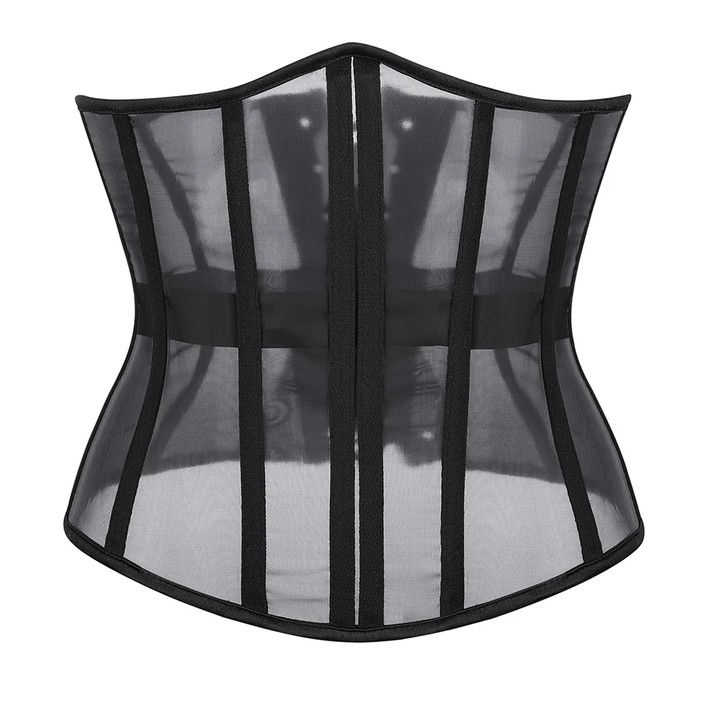Women Underbust Bustiers Sexy Corset Top Mesh Breathable Lace Up Body Shaper Waist Trainer Sexy Corselet
Women Underbust Bustiers Sexy Corset Top Mesh Breathable Lace Up Body Shaper Waist Trainer Sexy Corselet
