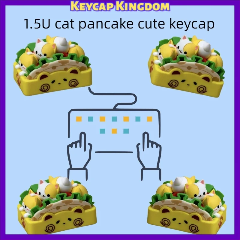 Cat Pancake Cute Keycap 1.5U Custom Resin Mechanical Keyboard PC Gaming Keyboard accessories Collection Gift Keycap ESC Key
Cat Pancake Cute Keycap 1.5U Custom Resin Mechanical Keyboard PC Gaming Keyboard accessories Collection Gift Keycap ESC Key